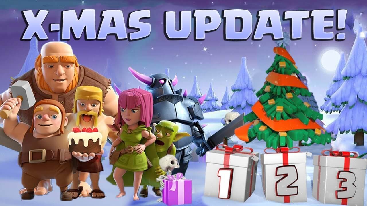 clash of clans christmas trees 2019