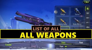 Cyber Hunter: List of All Weapons