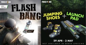Garena Free Fire Adds New Features: Flash Bang, Jumping Shoes and Launch Pads