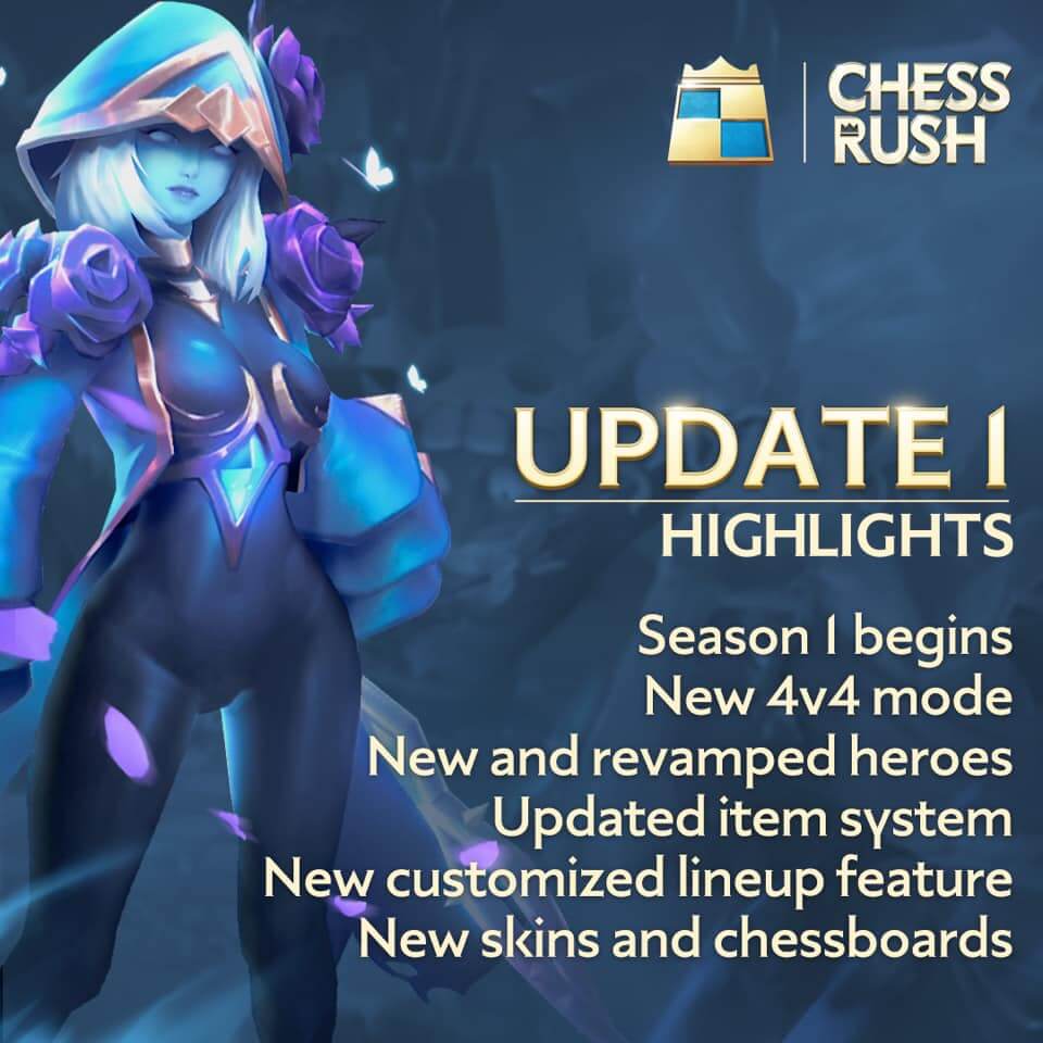 Chess Rush's 4v4 mode is available now