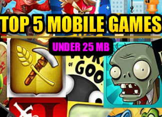 Top 5 Best Android Mobile Games Under 25 MB