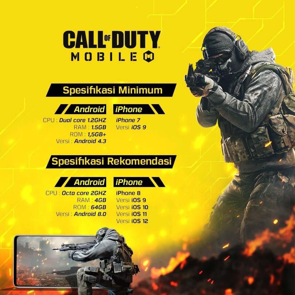 minimum storage for call of duty mobile