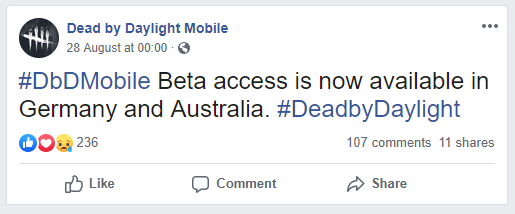 Dead By Daylight Mobile Beta Version Extends To Germany and Australia