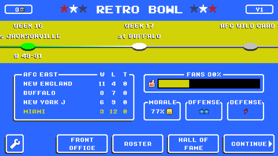 Retro Bowl Is A New American Football Simulator For iOS And Android
