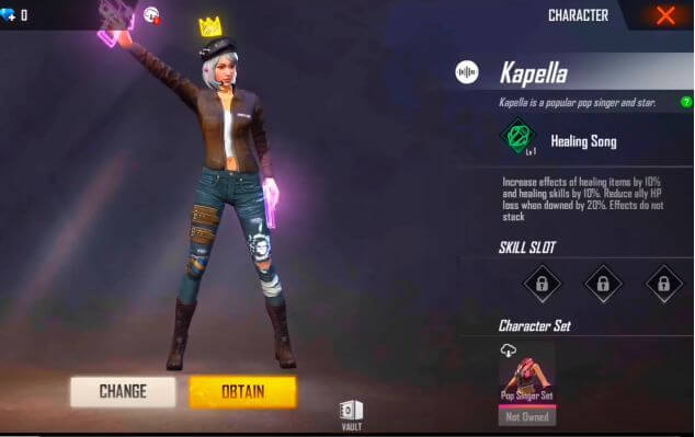 Free Fire New Update Ob21 Details New Character Kapella Lucas Pet Ottero Kill Secure Mode Much More Mobile Mode Gaming
