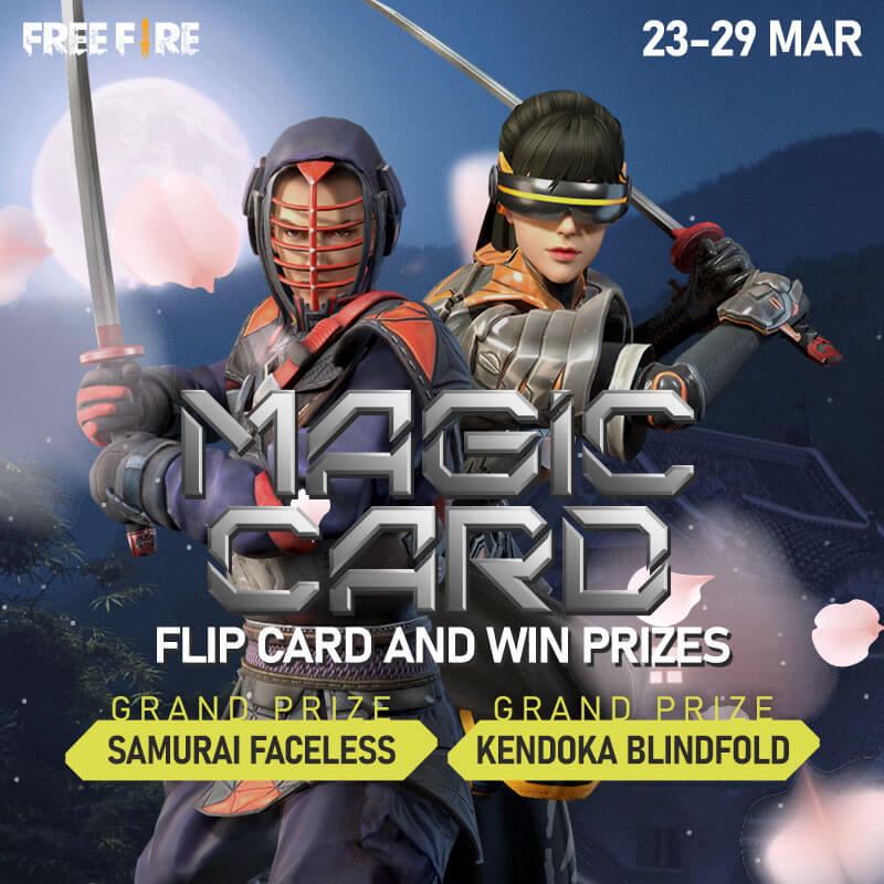 Here Is How To Get Samurai Faceless And Kendoka Blindfold Bundles In Free Fire - Magic Card Event