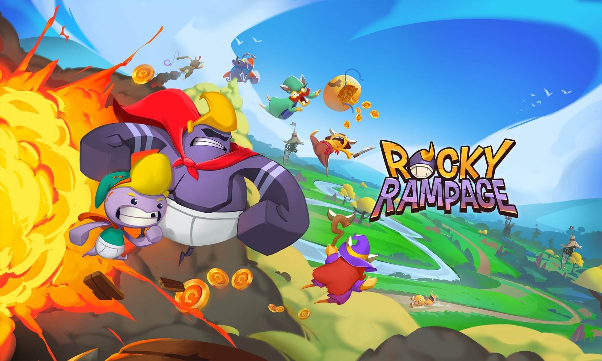 rocky rampage launcher game