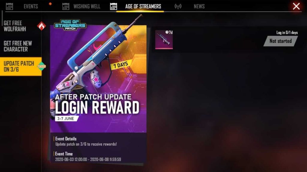 Free Fire Giving Away Famas Teenage Dream Skin With OB22 Patch