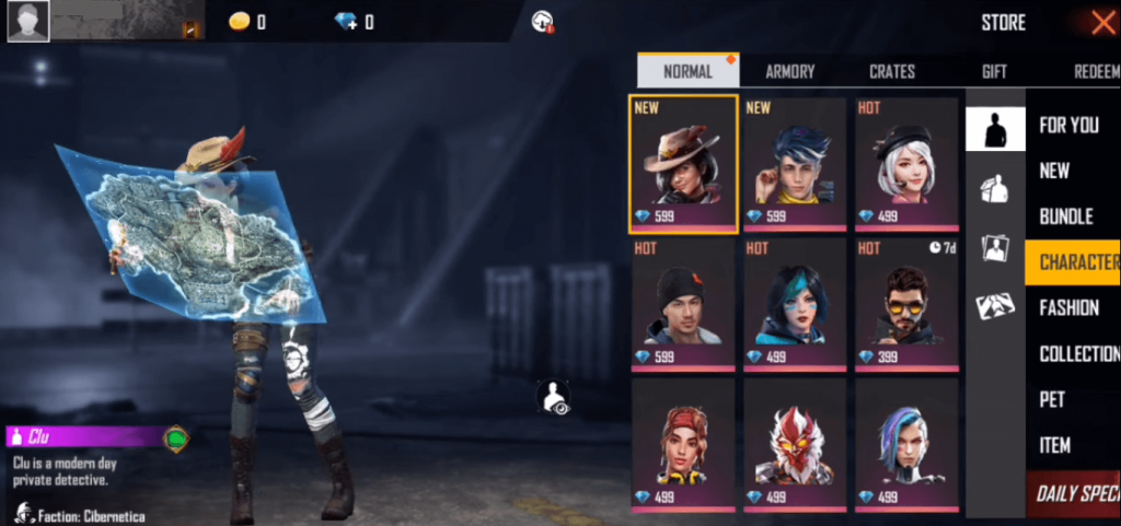 Free Fire Clu Female Character Coming With Ob22 Update Mobile Mode Gaming