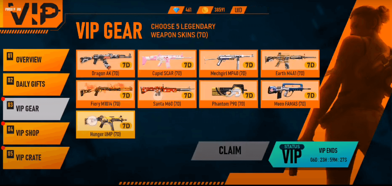 Free Fire VIP Store New Event Full Details Mobile Mode Gaming Free Fire VIP Store New Event Full Details Mobile Mode Gaming