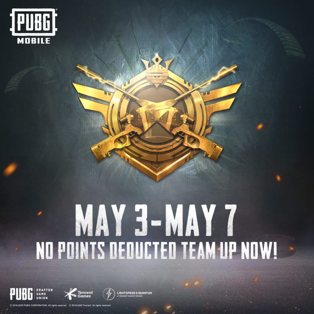 Pubg Mobile No Rank Points To Be Deducted This Week Mobile Mode Gaming