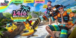 Free Fire Beach Party Event 2020: 14/6 Beach Party Event Details