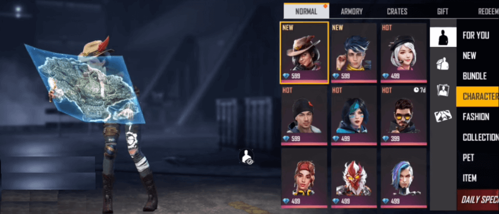 Free Fire New Character Evelyn Coming With Ob23 Update Mobile Mode Gaming