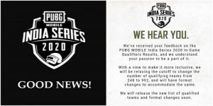 PUBG Mobile India Series (PMIS) 2020 Revised Format Explained