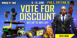 Free Fire Vote For Discount Event: Get 80% Off On Your Favorite Items
