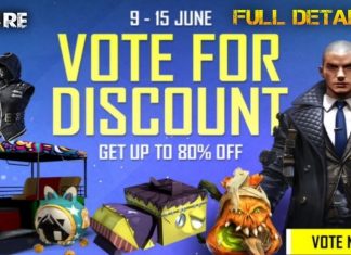 Free Fire Vote For Discount Event: Get 80% Off On Your Favorite Items