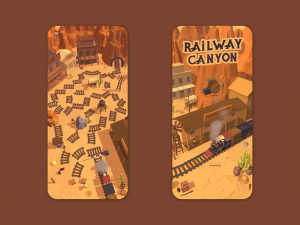 Railway Canyon - A Wild West puzzle game up for Pre-Order