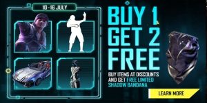Free Fire 'Buy 1 Get 2 Free' Event Details