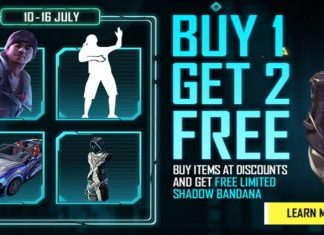 Free Fire 'Buy 1 Get 2 Free' Event Details