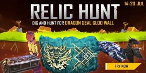 Free Fire Relic Hunt Event Details: Dig And Hunt For Dragon Seal Gloo Wall