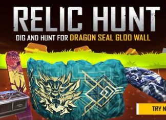 Free Fire Relic Hunt Event Details: Dig And Hunt For Dragon Seal Gloo Wall