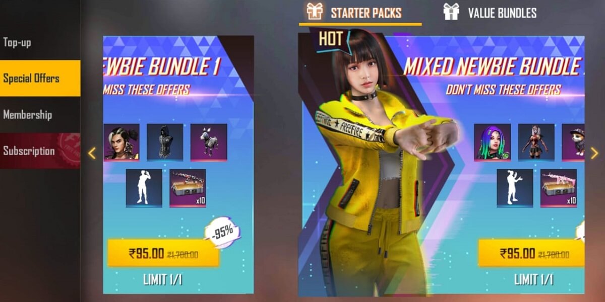 Free Fire Special Offers Brings Combo Packs of Items ...