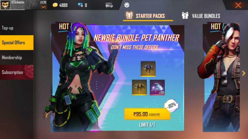 Free Fire Special Offers Brings Combo Packs of Items – Mobile Mode Gaming