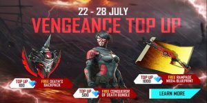 Free Fire Vengeance Top Up Event Details