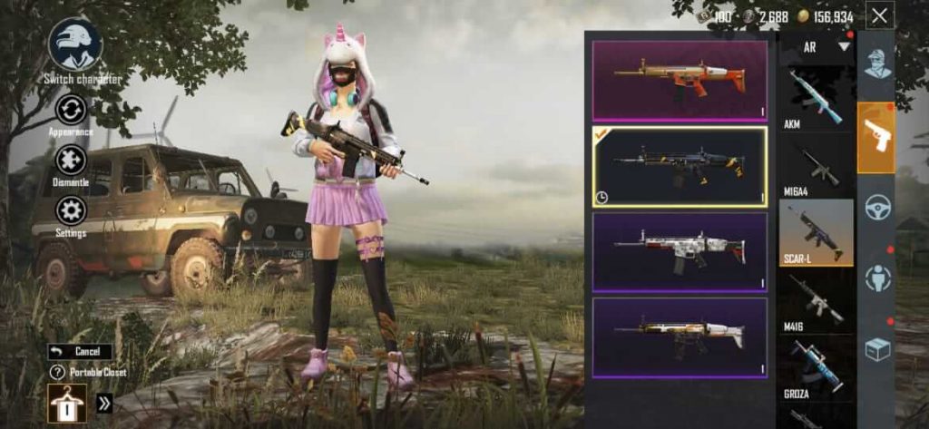 Pubg Mobile Scar L Skin Redeem Code July Mobile Mode Gaming