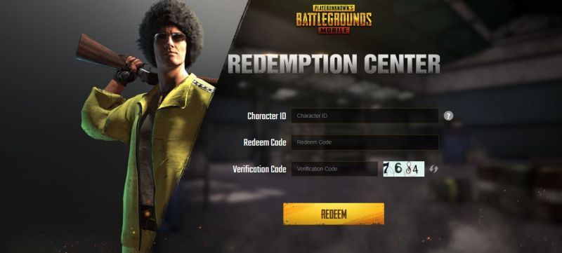 PUBG Mobile redemption center