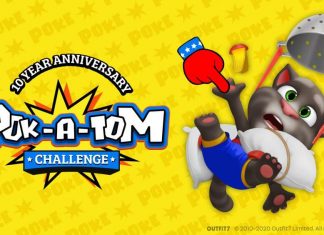 Talking Tom celebrating the 10th anniversary with a challenge Talking Tom