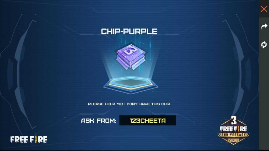 Free Fire 3rd Anniversary Web Event: How To Collect Unique Chips To Complete?