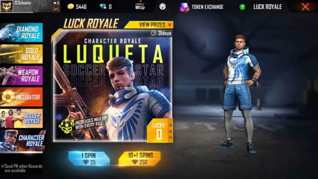 Free Fire Luck Royale Guide - Gold Royale, Weapon Royale, Diamond Royale, Incubator & Character Royale