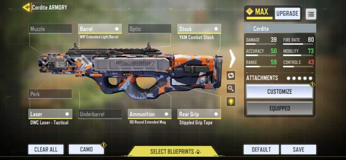 COD Mobile Best Cordite Gunsmith Loadout Mobile Mode Gaming