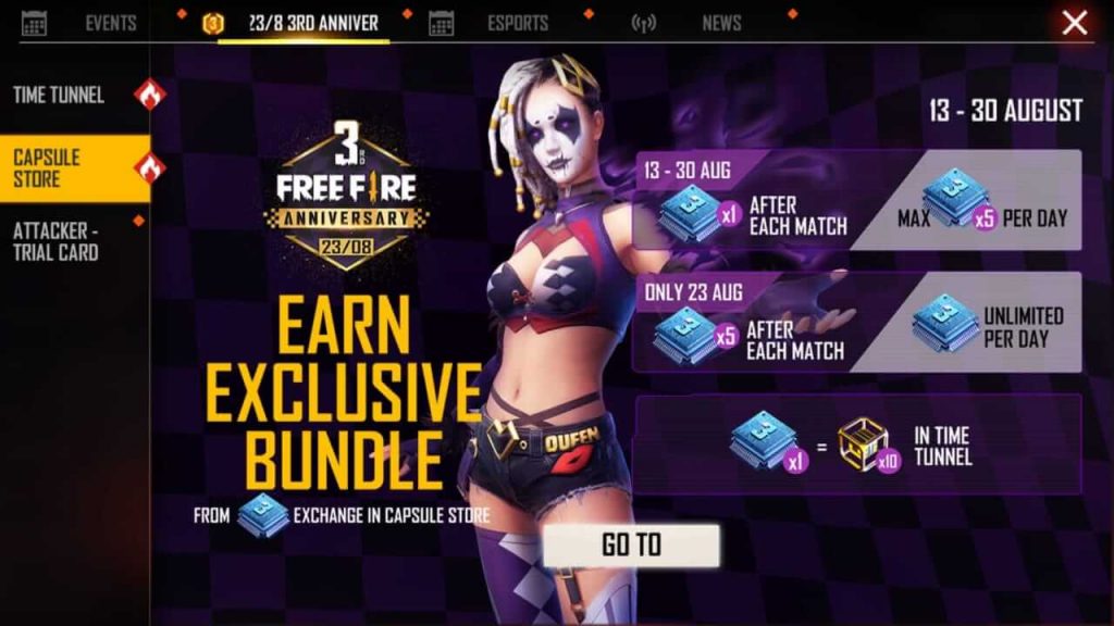 Free Fire 3rd Anniversary: Missions and rewards explained