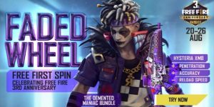 Free Fire 3rd Anniversary Faded Wheel Event Details - August 2020