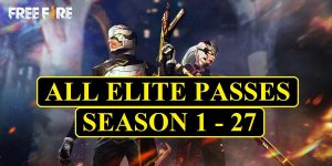 Free Fire All Season Elite Passes (Season 1 to 27)