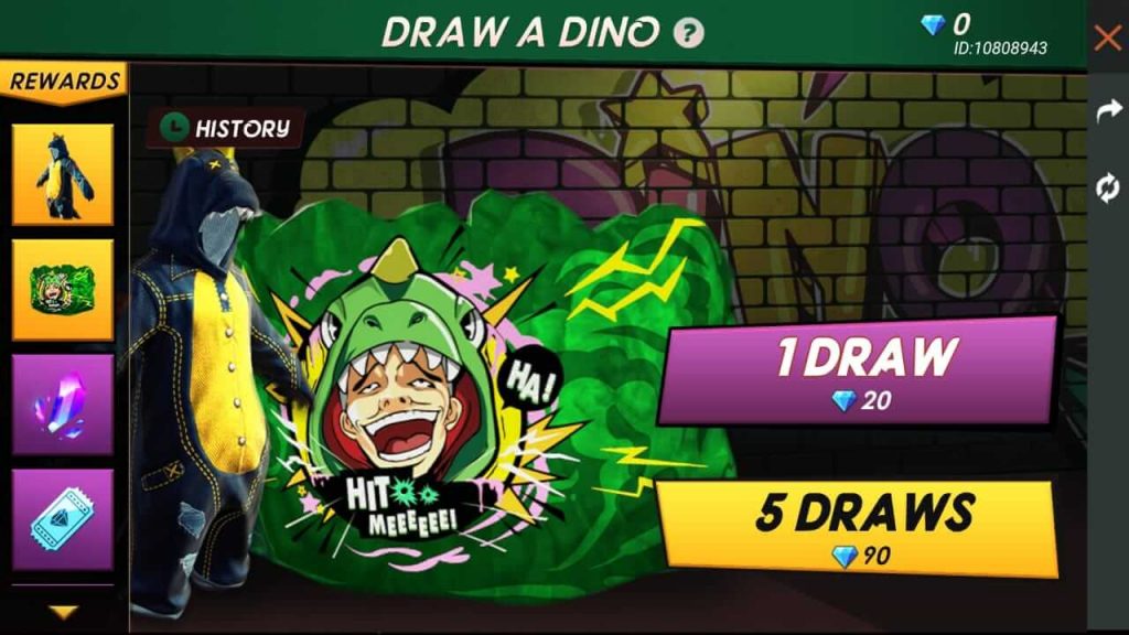 Free Fire Draw A Dino Event: Here Is What To Draw