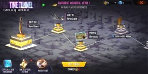 Free Fire 23/8 3rd Anniversary Event Details: Time Tunnel & Time Capsule Store
