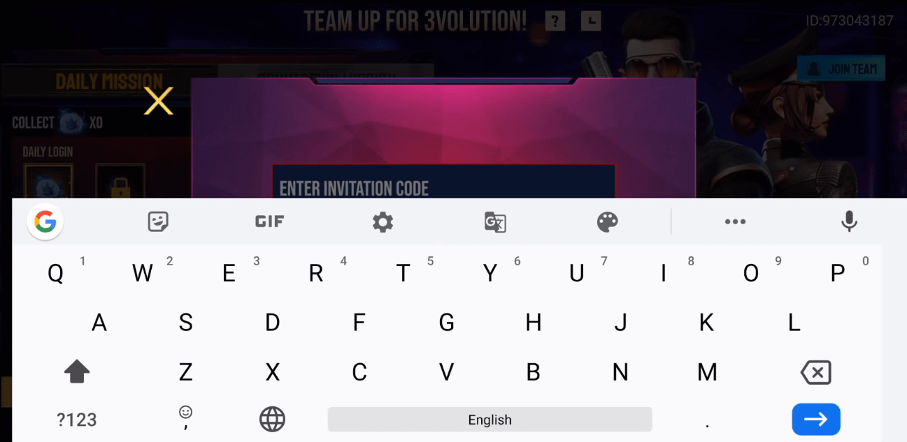 how to join team code in free fire max