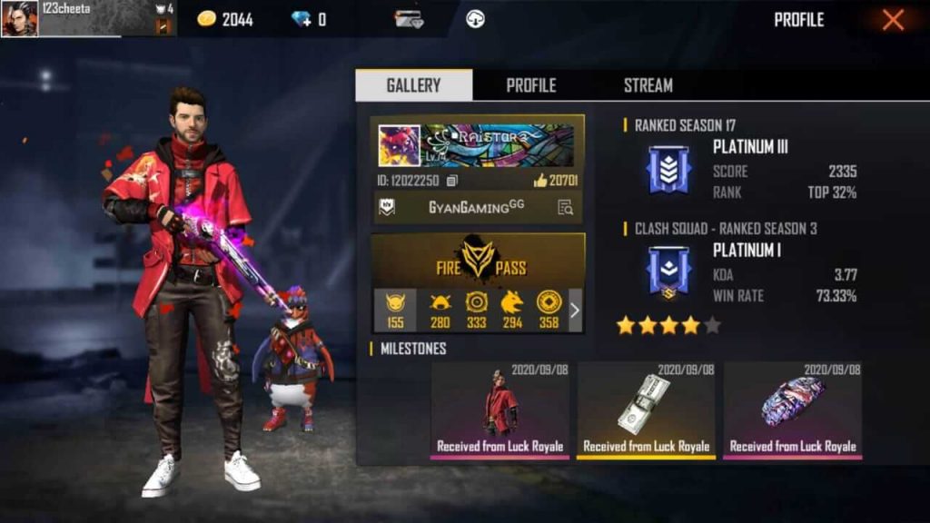 Top 5 Free Fire Players In World 2020 Their Alter Ego Mobile Mode Gaming