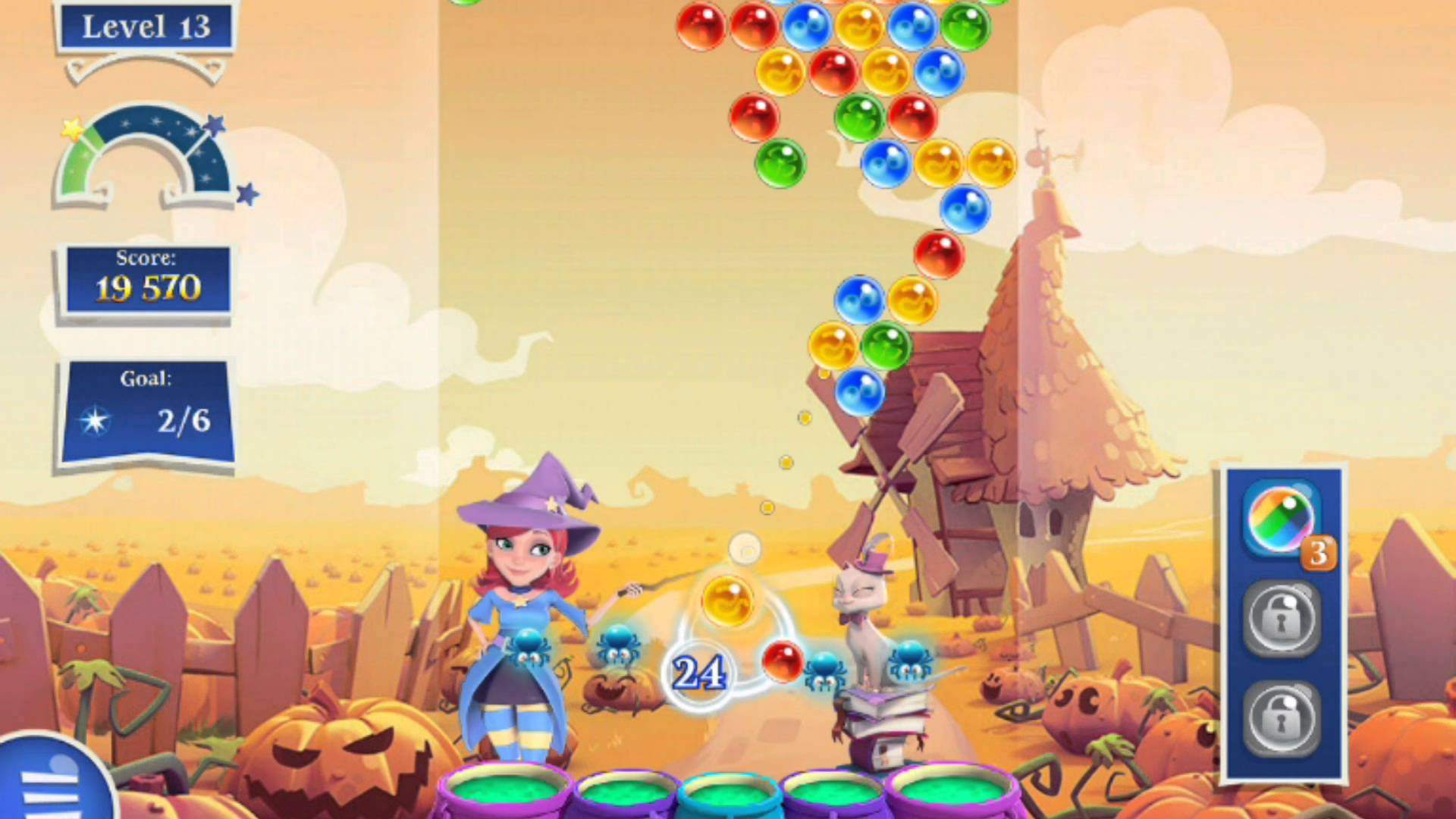 golems levels on bubble witch saga 3